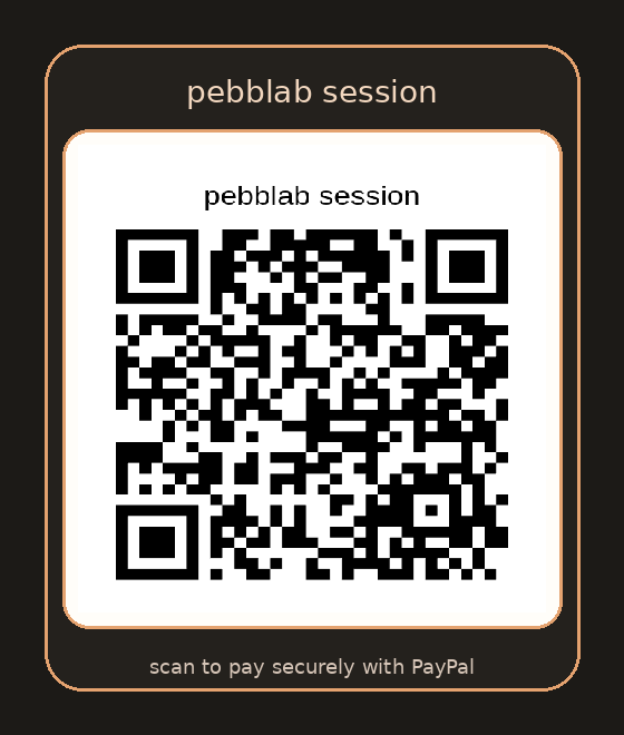 QR code for the pebblab PayPal payment page